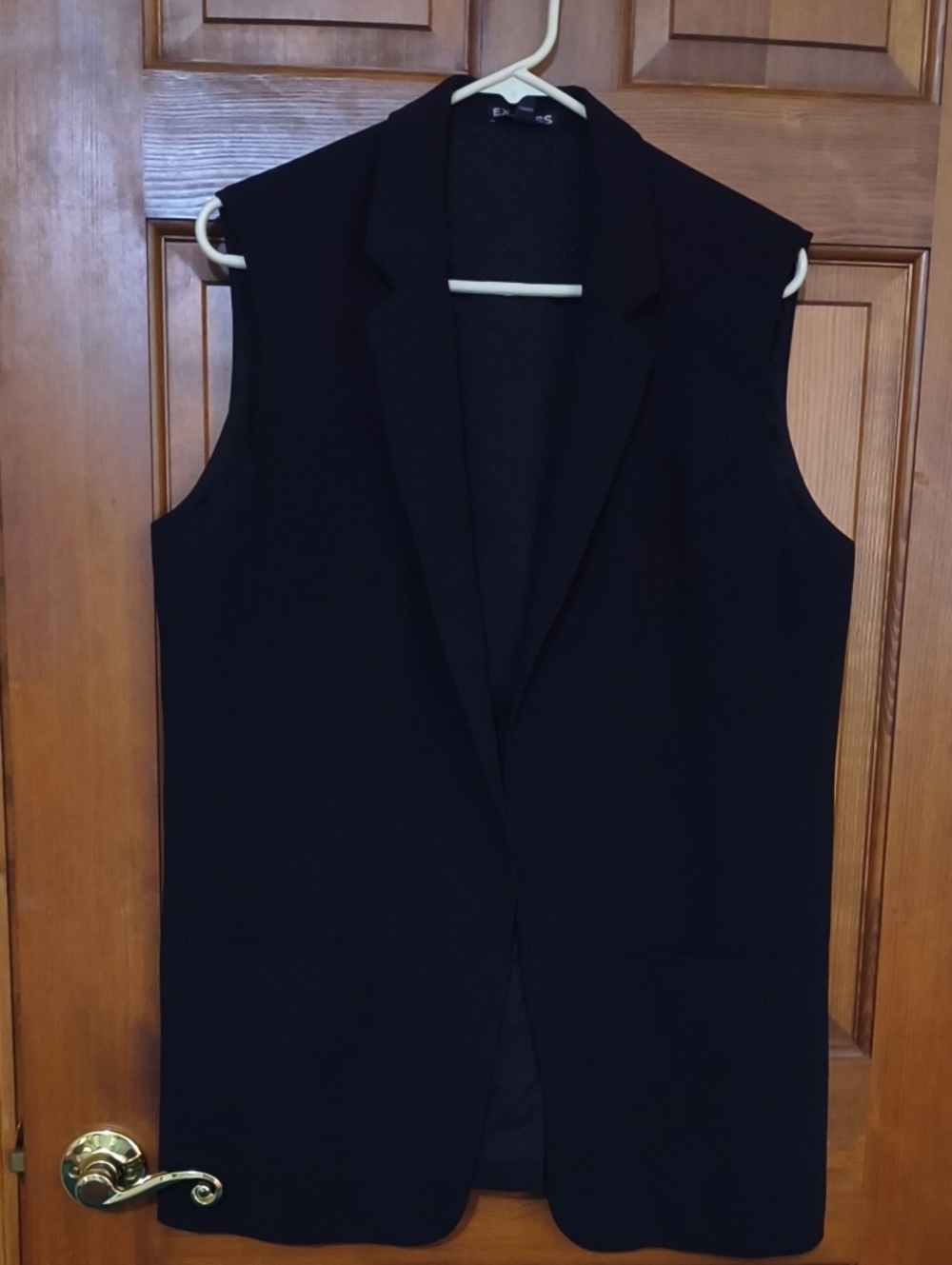 Express Black Sleeveless Blazer Vest
